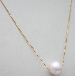 Kedjor enorma 11-12 mm naturliga South China Sea Pearl Pendant Halsband
