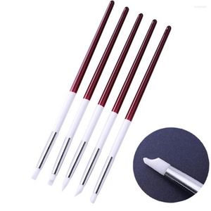 Nail Art Kits 5Pcs Silicone Head Sculpture Carving Pen Shaping Painting Brushes