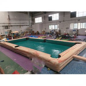 Outdoor-Aktivitäten aufblasbarer Snook-Billardtisch, Spiele, PVC-Schlauchboote, Snooker, Fußball, Billardtische, Feld, Fußballplatz mit Gebläse und