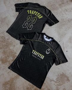Koszulki od projektantów Trapstar Męskie koszulki Moda uliczna Marka Gradient Sportowa koszulka do koszykówki z krótkim rękawem Koszulka piłkarska Tee Mesh Oddychająca koszulka treningowa