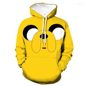 Herrtröjor tecknad 3D tryckt män kvinnor avslappnad huva tröja mode hip hop pullover hoodie unisex kläder