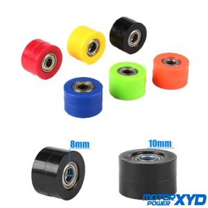 Alla terränghjul delar metallplastiska drivkedjor Roller 8mm 10mm remskivhjulsreglage Guide för gatucykel Enduro Motorcykel Motocross