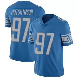 Aidan Hutchinson Jameson Williams Jared Goff Fußballtrikot DAndre Swift Barry Sanders Amon-Ra St. Brown Malcolm Rodriguez Penei Sewell Herren Damen Jugend Kinder