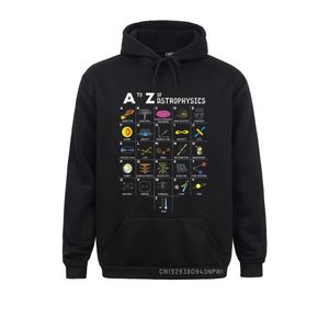 Herrhuvtröjor för män a till z rolig astronomiälskare astrofysik astronomer gåva pullover män s preppy stil europe huvor 230311