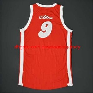 Baloncesto Jersey Vintage Juego desgastado 1974-75 Tony Allen Sounds Road 2015-16 Temporada Escuela secundaria S-5xl personalizado cualquiera