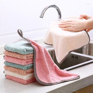 Столовые коврики 3/5pcs домашние кухонные тряпки гаджеты микрофибры очистка полотенца ткани с утолщенным маслом.