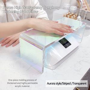 ハンドレストAngnya Aurora High Transparency Manicure Hand Pillow防水ネイルアームREST CUSHION MANICURE TABLE MAT ARM WRIST REST 230311