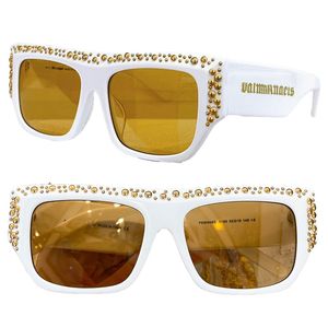 HOMMES FEMMES Casablanca Lunettes de soleil PERI 008S mode Lunettes à monture carrée Protection UV400 Lunettes de soleil de designer italien Avec diamant incrusté sur le dessus