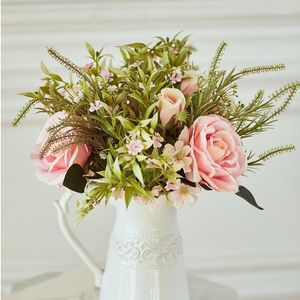 装飾的な花のための人工絹のための人工花瓶装飾寝室のセンターピーステーブル