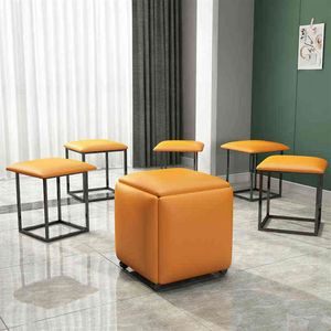 Furniture For Home Folding Chair Multifunctional Magic Cube Stool Foldings Stool Combination Tea Table Stool Living Furnitures H22244b