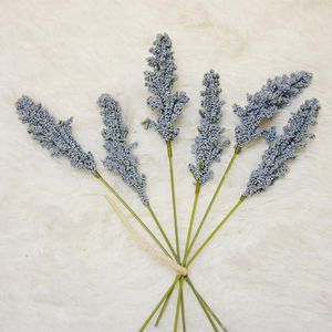 Ghirlande di fiori decorativi 6 pezzi / pacco vaniglia artificiale mini schiuma bacche di punte bouquet per la decorazione della parete di piante domestiche cereali PlantDecorati