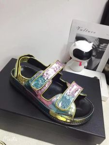 23 Luxury Sandals Women's Slipper Men Slides Leather Sandal Womens Hook Loop Casual Shoes 35-42