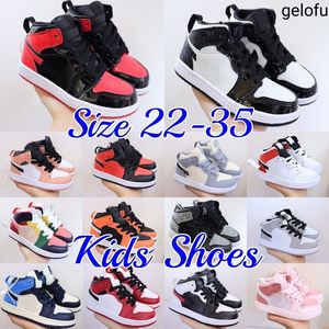 Baby Shoe 1s High Shoes Kids First Walkers Youth Born Infant Toddler Trainers pojkar flickor barnsko sneakers desiganer sneaker pojke j 1 chidren p7d6#