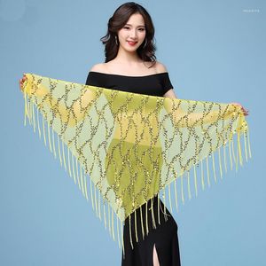 Scene Wear Women Belly Dance Hip Scarf Tribal Fringe paljetter Triangel Tassel Scarves Bellydance Accessories Tassels i midjekedjan