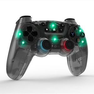 Controller di gioco wireless Bluetooth 7 colori Controller di gioco a luminescenza Joystick per Switch Console / Switch Pro / Ps3 / IOS Android Phone / PC DHL Free