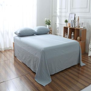 Completi letto Pure Sky Home Textile Lenzuola in cotone lavato Traspirabilità Comfort Articolo Fashion Semplicità Lenzuolo singolo Oceania