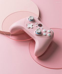 Kontrolery gier Beitong Asura 2 Pro Falling Sakura Pink 2.4G bezprzewodowe gamePad wibracje mechaniczne sterownik uchwytu na PC TV Par