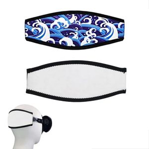 Sublimation Neoprene Diving Mask Strap Covers Pools SpasHG Wrapper Protector Band Blank DIY Printing Strap