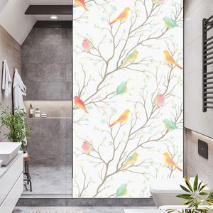Window Stickers Film Privacy Birds Non Adhesive Glass Sticker Sun Protection Heat Control Coverings Tint For Homedecor