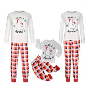 Men's T Shirts Christmas Baby Kids Child Pullover Cartoon Printed Top Pants Pajamas Set Xmas Family Sweatshirt Winter Cotton Man Women Tops