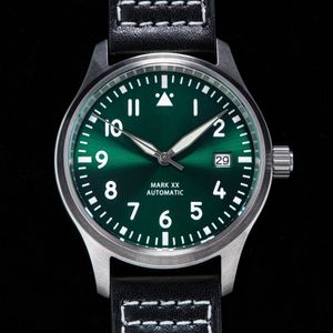 Armbanduhren SEESTERN Herrenuhr Automatische mechanische Armbanduhren Leuchtendes Saphirglas Wasserdichtes NH35-Uhrwerk Militärische Luftwaffe 230313