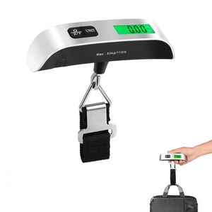 Portable Luggage Scale Digital LCD Display 110lb/50kg Balance Pocket Luggage Hanging Suitcase Travel Weighs Baggage Bag Tools SN5185