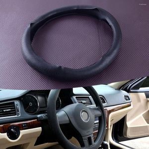 Steering Wheel Covers 14"-16" Silicone Non Slip Protector Cover Universal Black For Car Truck High Quality