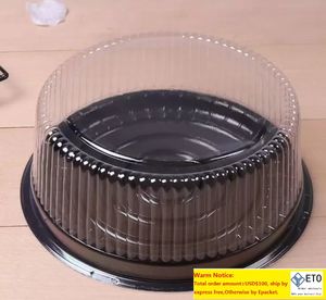 big round cake box 8 inches cheese box clear plastic cake container party wedding cake holder