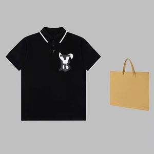 Tasarımcı Erkek Tişört Baskı Pamuk Üç Renkli Mektup Baskı V Boyun Moda Çift Sıradan Polo Polosir Gömlek Erkek Gömlek Moda Tasarımcı Gömlek Mürettebat Tops