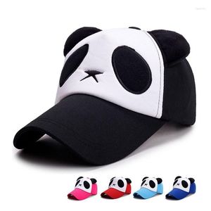 Boll mössor sommar söt panda baseball för män kvinnor bomull hip hop snapback hattar solskydd pojkar flickor utomhus gorras droppe