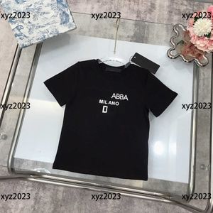 Kids Short Sleeve Baby T-shirt Child Clothing Letter printing solid color comfortable summer products New Arrivals Size 100-150 CM Mar09