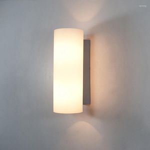 Vägglampa modern glas heminredning vardagsrum sovrum loft säng armatur sconce spegel ljus inomhus belysning fixtur med switch