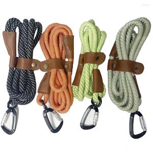 Dog Collars 2023 Leash Reflective Heavy Duty Climbing Rope For Medium Large Auto Lock Nylon Training Slip Lead Strap
