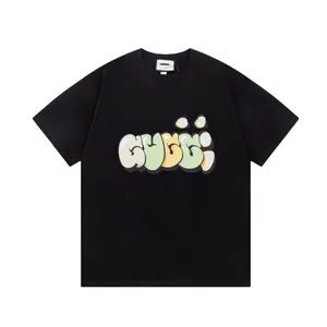 メンズカジュアルプリントクリエイティブTシャツソリッド通気性Tシャツスリムフィットクルーネック半袖男性TシャツブラックホワイトメンズTシャツS-XL.sp7