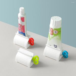 Accessorio per bagno set per la pulizia dei denti Accessori di plastica manuale riutilizzabile per spazzolino dentifumo Streezer Stand rotolando tubo