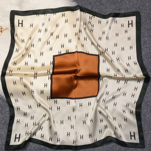Sommer Seide Maulbeerseide Schal Nordic Einfache Gestreiften Seidenschal für Frauen 70 cm Kopftuch Halstuch Großhandel