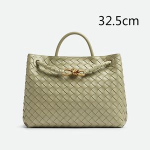 10a Andiamo Tote Bag intrecciato väskor axel stora kvinnor handväska handväska crossbody hobo påse borttagbara remmar läder handväskor shopping shopping