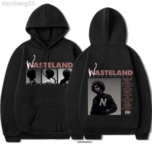 Hoodies للرجال Sweatshirts Brent Faiyaz Hoodie 2022 ألبوم الموسيقى Wasteland Printshirt Hip Hop streetwear streetwear Fleece Fleece الحفاظ على دافئة W0313