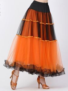 Stage Wear Modern Dance Big Swing Skirt Social Screen Square Performance Long