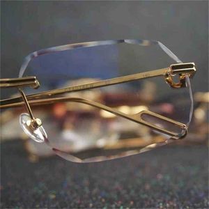 카터 장식 럭셔리 남성 선글라스 다이아몬드 컷 안경 안경 낚시 유럽 여성 선글라스를위한 안경