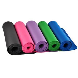 15 10 8mm thick NBR non slip Yoga Mat fitness mat with excluding package bag 183x61x1 5 CM black257n