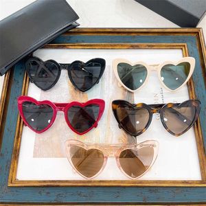 Brand Sunglasses new New heart frame ins Fashion star net red same style shaped street shot sunglasses SL181