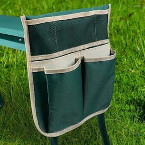 Storage Bags 1/2pcs Folding Garden Chair Pouch Portable Multi Pocket Gardening Tools Benches Cloth Camping Stool Bag
