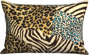 Kuddfodral Abstract Tiger Zebra Leopard Print Long Cover Cheetah Texture Comby Case Falls Mjuka kuddar för resor El
