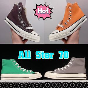 2023 Designer Canvas Scarpe casual Donna Chucks All Star 70 scarpe da ginnastica High Ox Nero Bianco Dark Root Sunflower piattaforma moda classica da uomo sneakers da donna