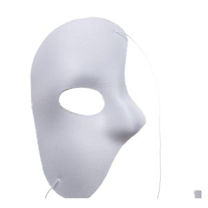 Maska imprezowa Phantom opery twarzy Halloween w roku Bożego Narodzenia Costume Ubranie Make Up Fancy Sukienka Większość Adts Biała dostawa Wed dhzxg