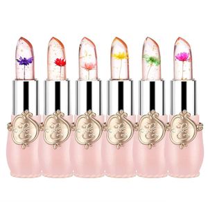 Lipstick Flower Jelly Long Lasting Nutritious Lip Gloss Balm Lips Moisturizer Magic Temperature Color Change Wholesale Make Up Drop Dhprk