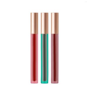 Lip Gloss Glump Caixas 3 peças Batom líquido vermelho Conjunto para mulheres Durando a cor de gelo