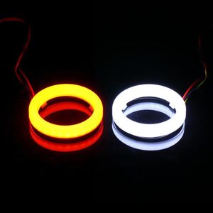 Aydınlatma Sistemi Diğer Bilgisayarlar Araba Melek Gözleri LED Far Sis Lambası Otomatik Turn Sinyal Işık Drl Halo Halkası 12v 60mm-12mm Yüksek Kaliteli Beyaz Amber