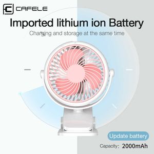 Electric Fans Cafele Timed Mini Usb Portable Strong Wind Cooling Table 360 Rotation Adjustable Air Blower For Office Household Travel